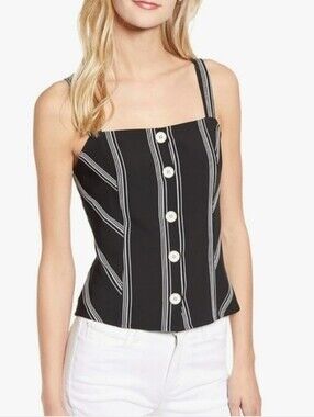 Vince Camuto Sleeveless Button Top